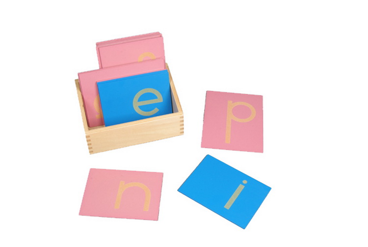 Sandpaper Letters, Lower Case Print, with Box