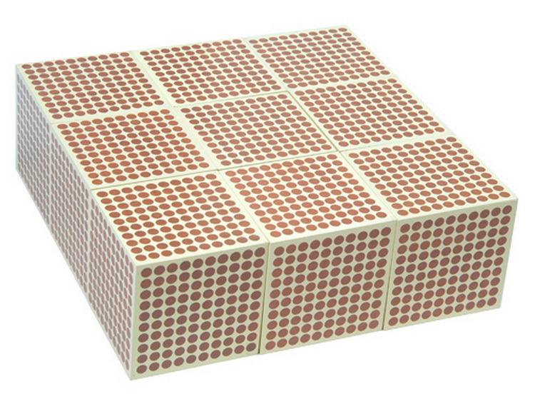 9 Pcs Wooden Thousand Cubes